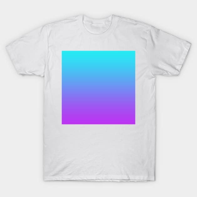 Lovely Teal to Purple Gradient T-Shirt by Whoopsidoodle